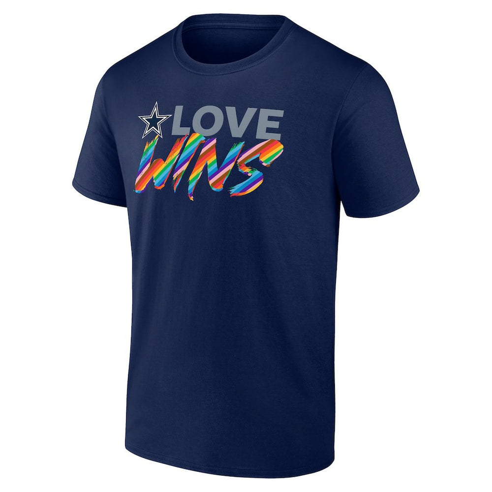 Dallas Cowboys Love Wins T-Shirt Navy