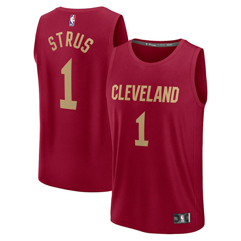 Max Strus Cleveland Cavaliers Fast Break Player Jersey for sale Icon Editi- Wine | Fanatics outlet