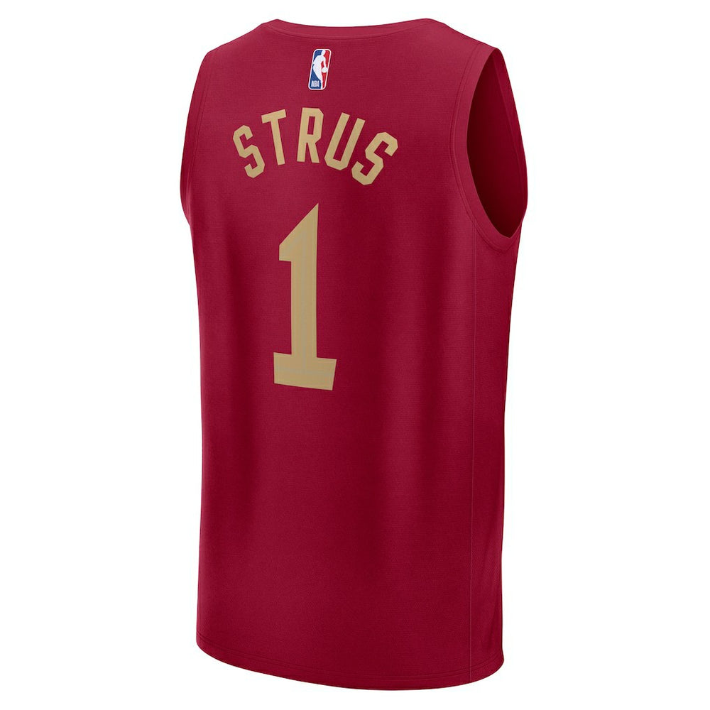 Max Strus Cleveland Cavaliers Fast Break Player Jersey for sale Icon Editi- Wine | Fanatics outlet