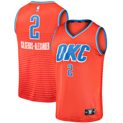 Shai Gilgeous-Alexander Oklahoma City Thunder Fast Break Player Jersey Statement Edition Orange | Fanatics online