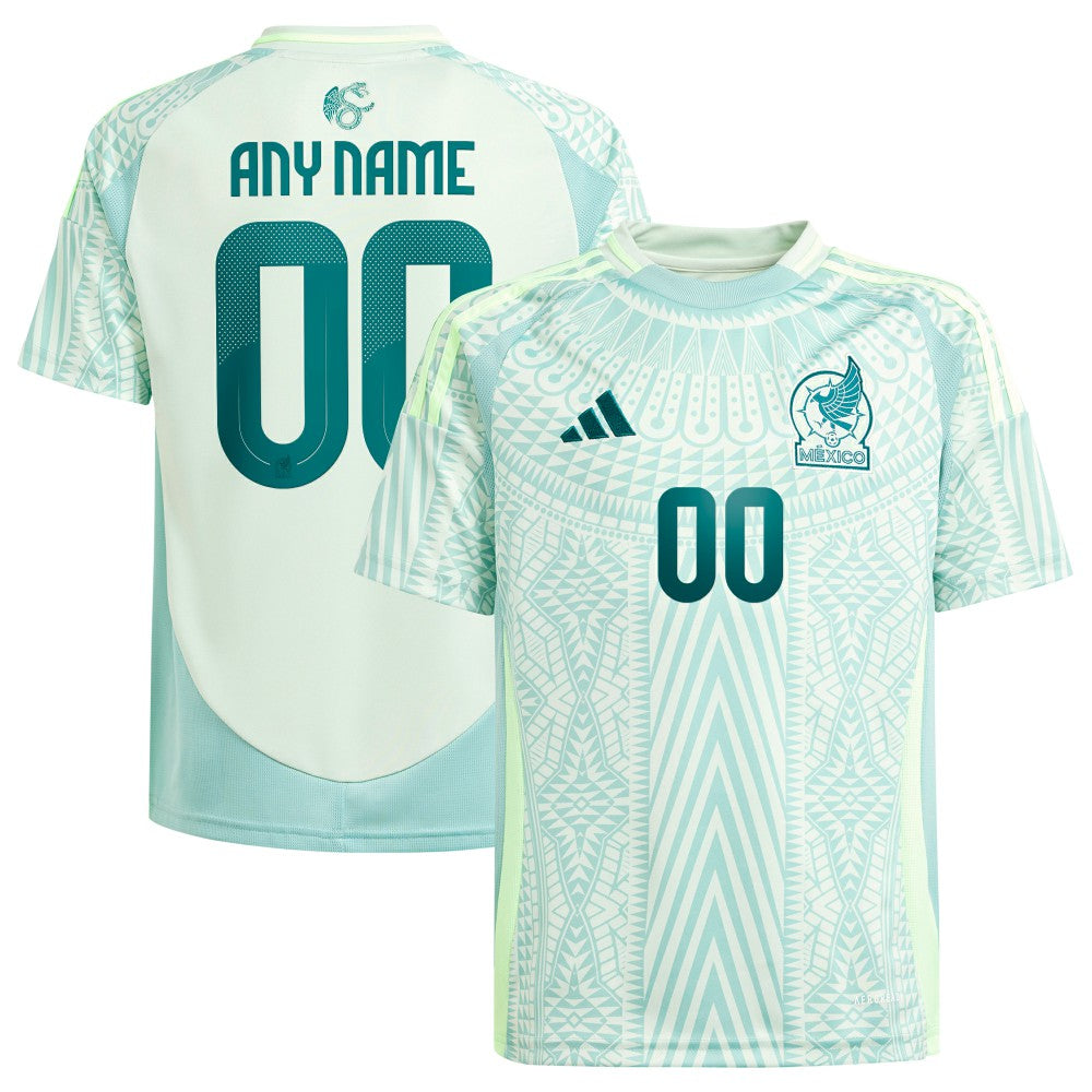 Mexico National Team Youth 2024 Away Replica Custom Jersey Green - Adidas for sale