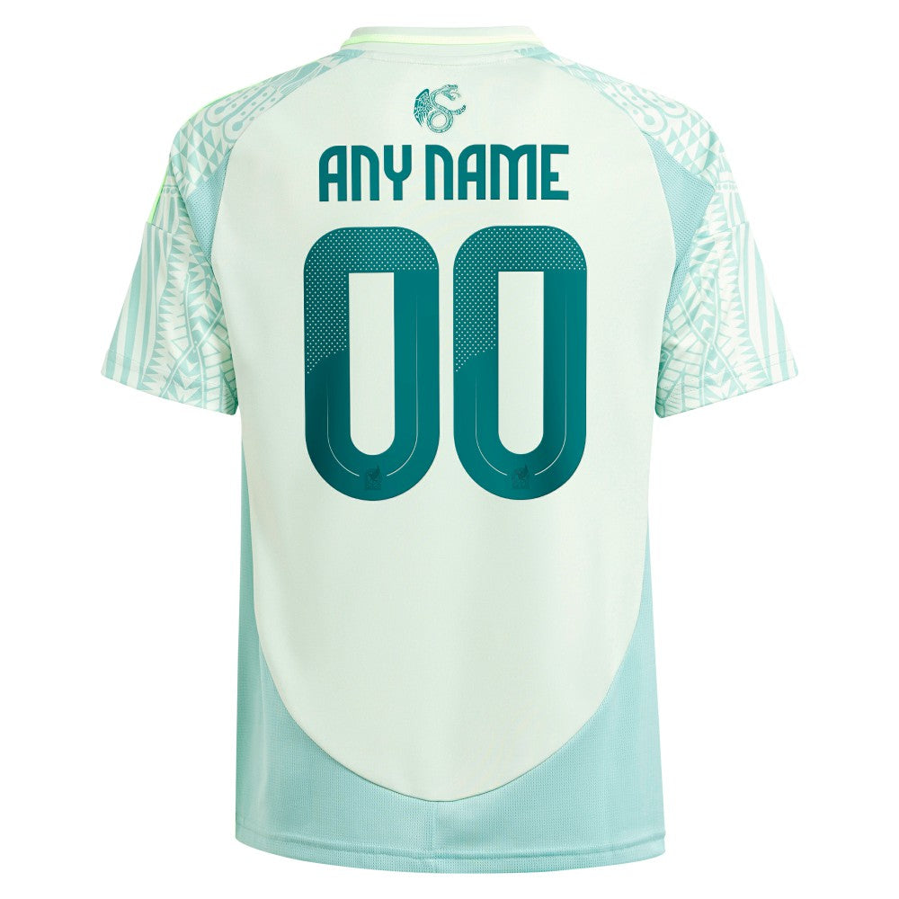 Mexico National Team Youth 2024 Away Replica Custom Jersey Green - Adidas for sale