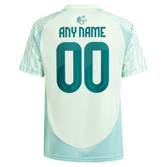 Mexico National Team Youth 2024 Away Replica Custom Jersey Green - Adidas for sale