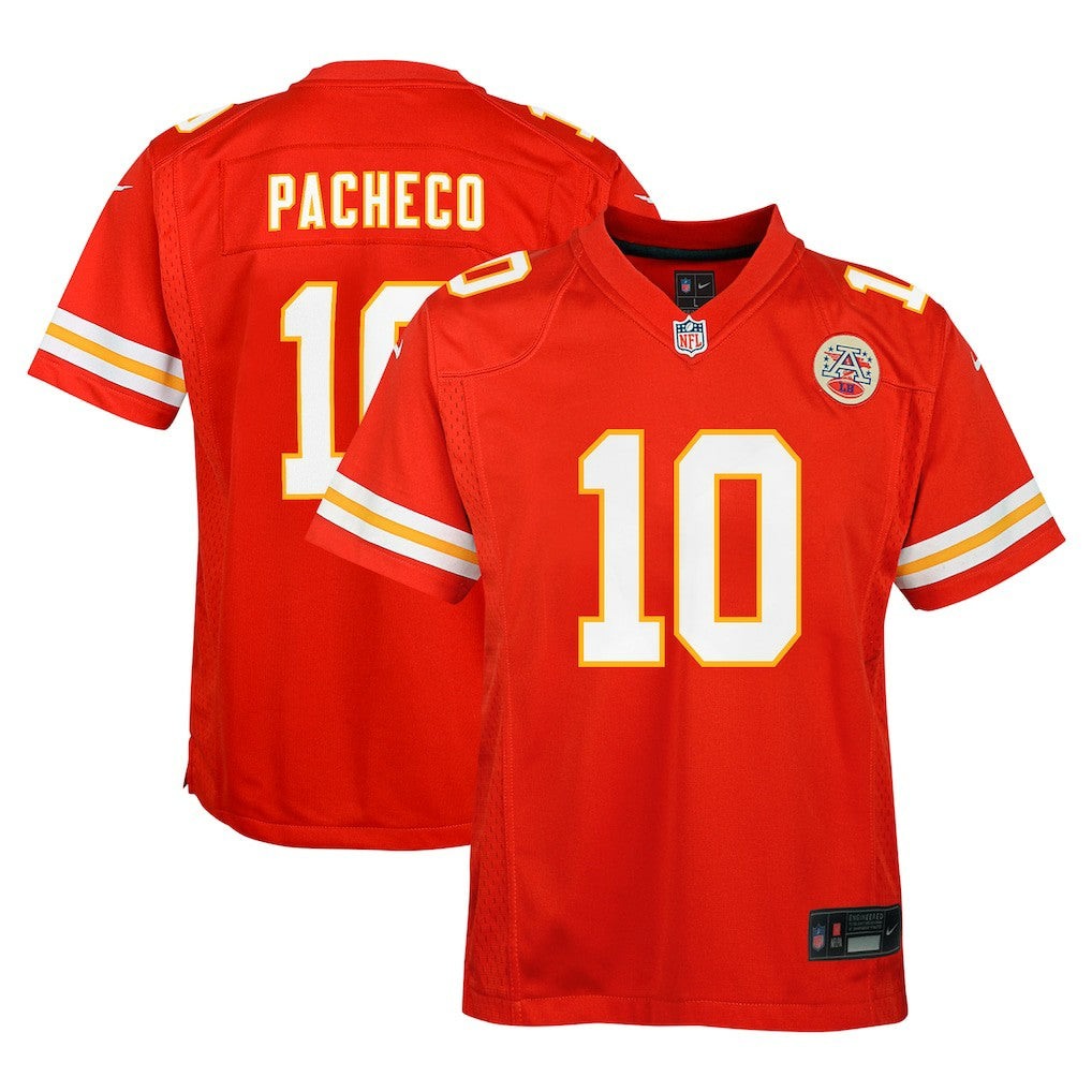 Nike Isiah Pacheco Kansas City Chiefs Youth Game Jersey Red