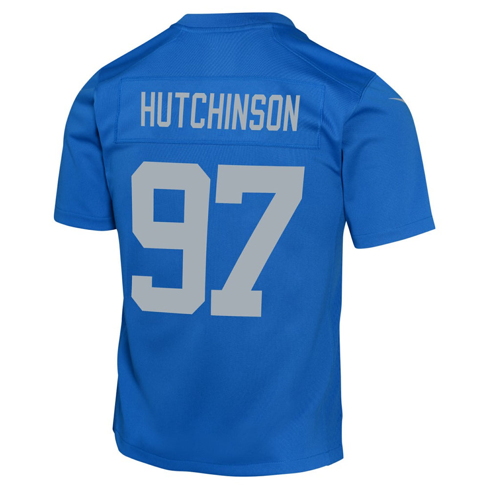 Nike Aidan Hutchinson Detroit Lions Youth Game Jersey Blue