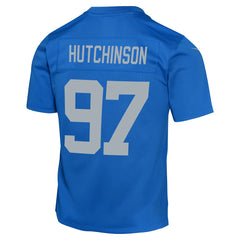 Nike Aidan Hutchinson Detroit Lions Youth Game Jersey Blue