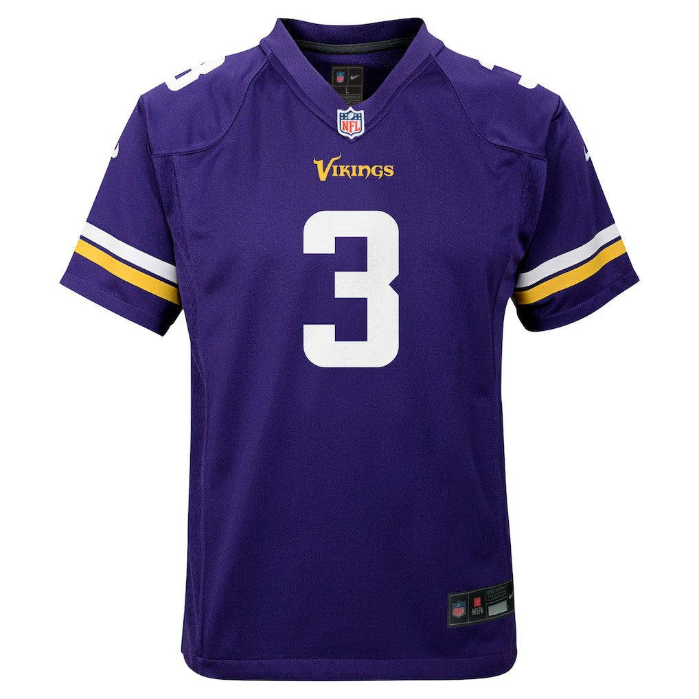 Nike Jordan Addison Minnesota Vikings Youth Game Jersey Purple