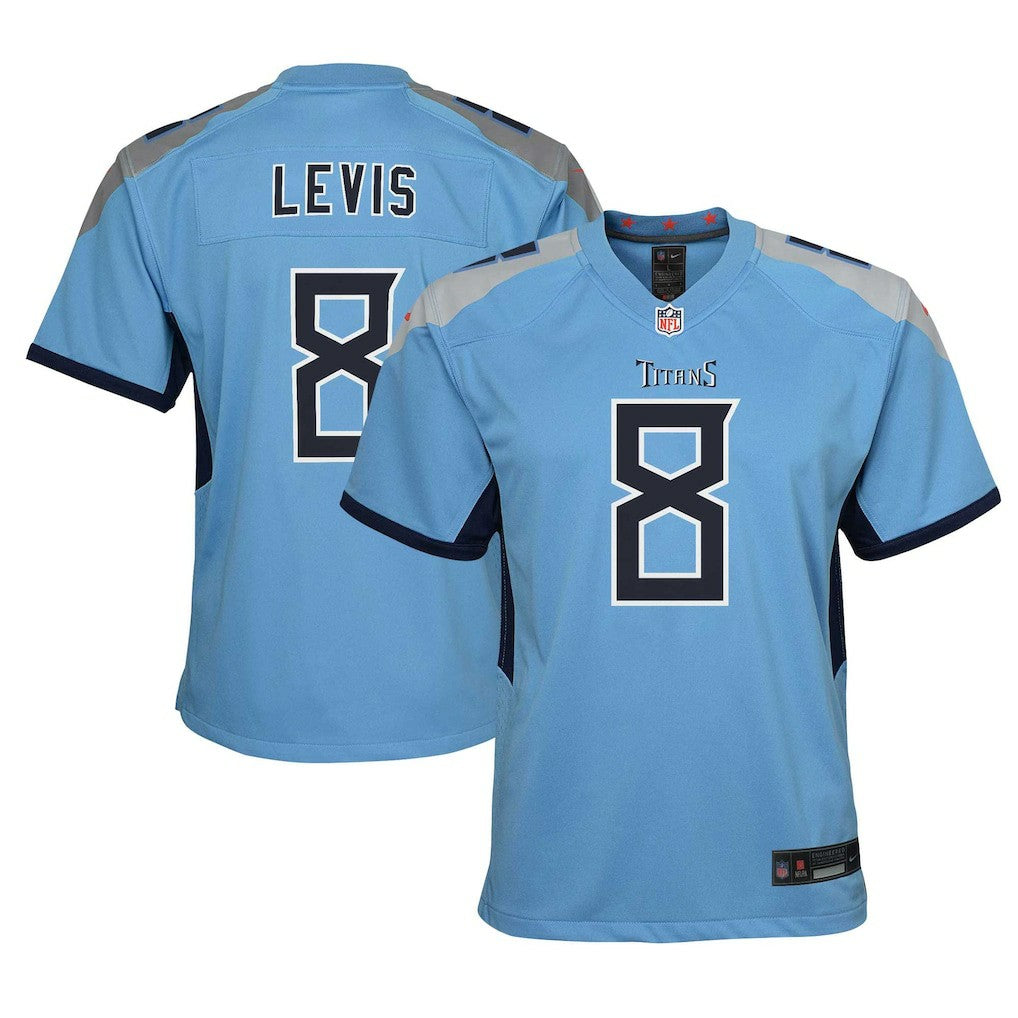 Nike Will Levis Tennessee Titans Youth Game Jersey Light Blue