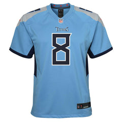 Nike Will Levis Tennessee Titans Youth Game Jersey Light Blue