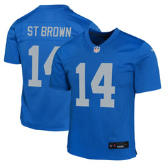 Nike Amon-Ra St. Brown Detroit Lions Youth Game Jersey Blue