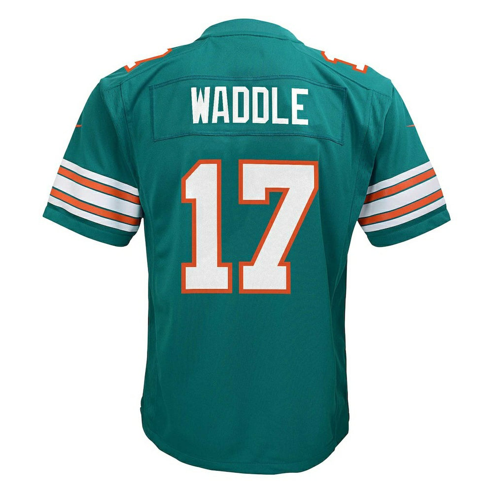 Nike Jaylen Waddle Miami Dolphins Youth Game Jersey Aqua