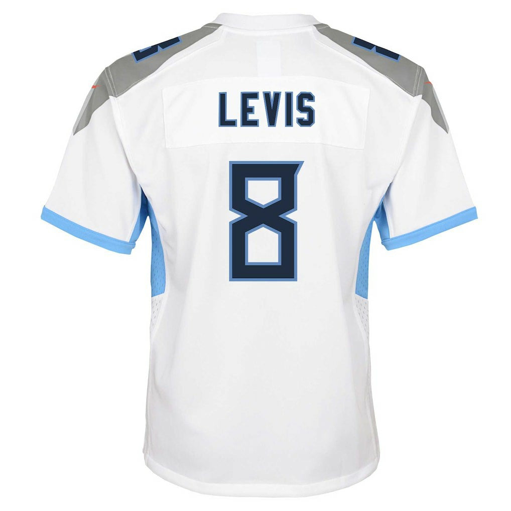 Nike Will Levis Tennessee Titans Youth Game Jersey White