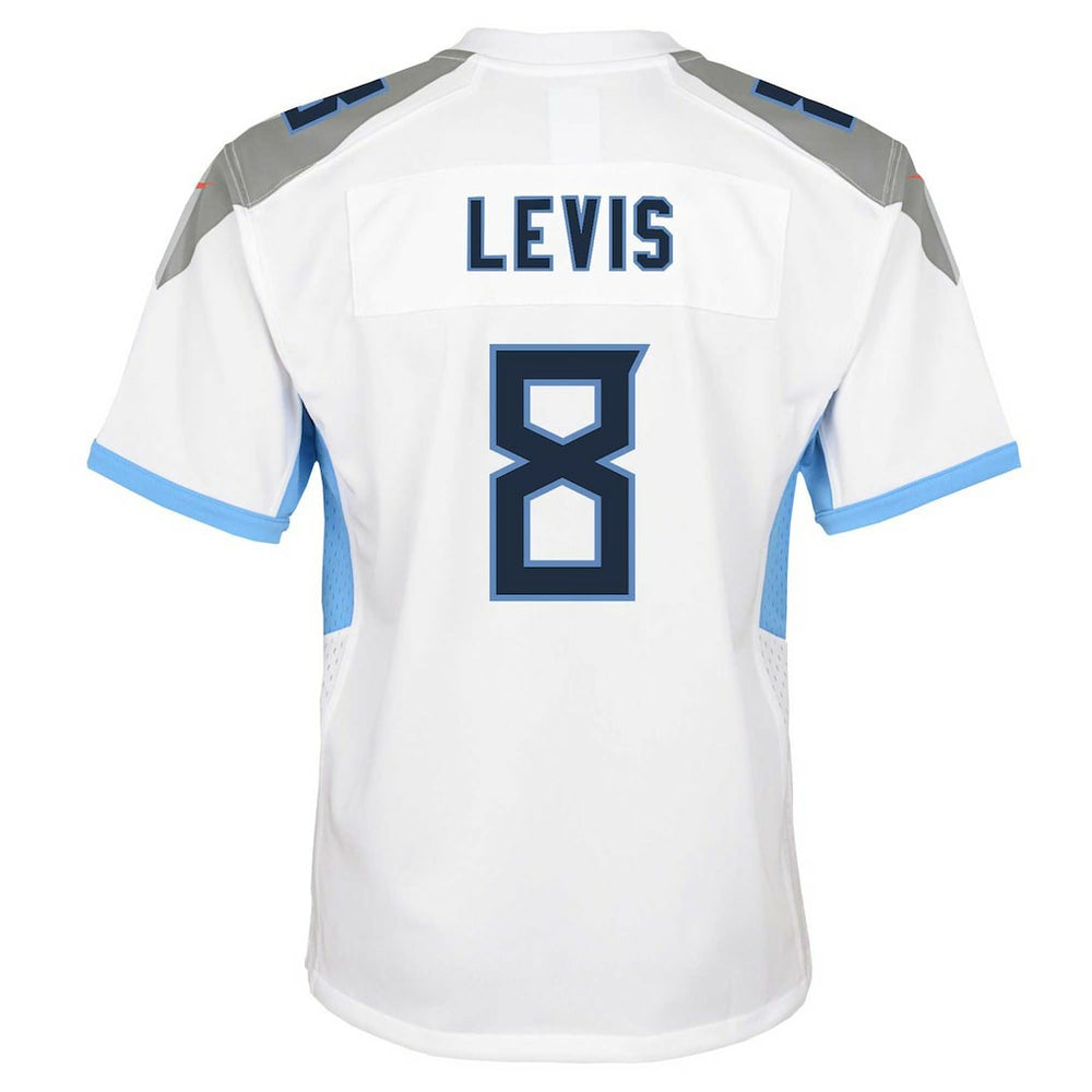 Nike Will Levis Tennessee Titans Youth Game Jersey White