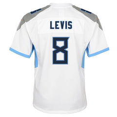Nike Will Levis Tennessee Titans Youth Game Jersey White