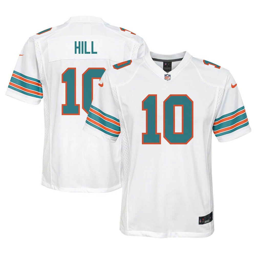 Nike Tyreek Hill Miami Dolphins Youth Game Jersey White