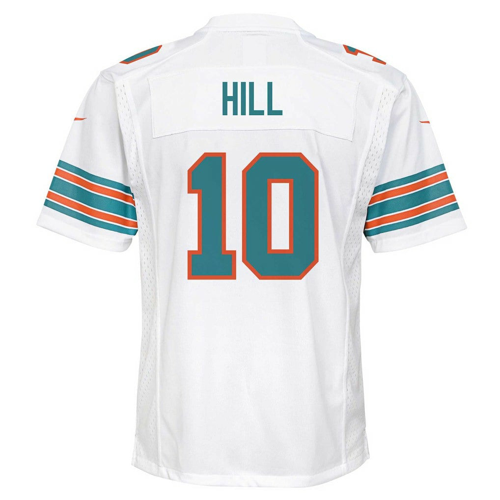 Nike Tyreek Hill Miami Dolphins Youth Game Jersey White