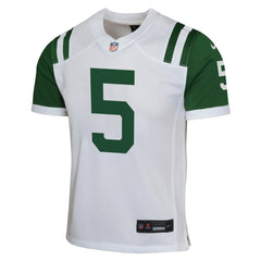 Nike Garrett Wilson New York Jets Youth Game Jersey White