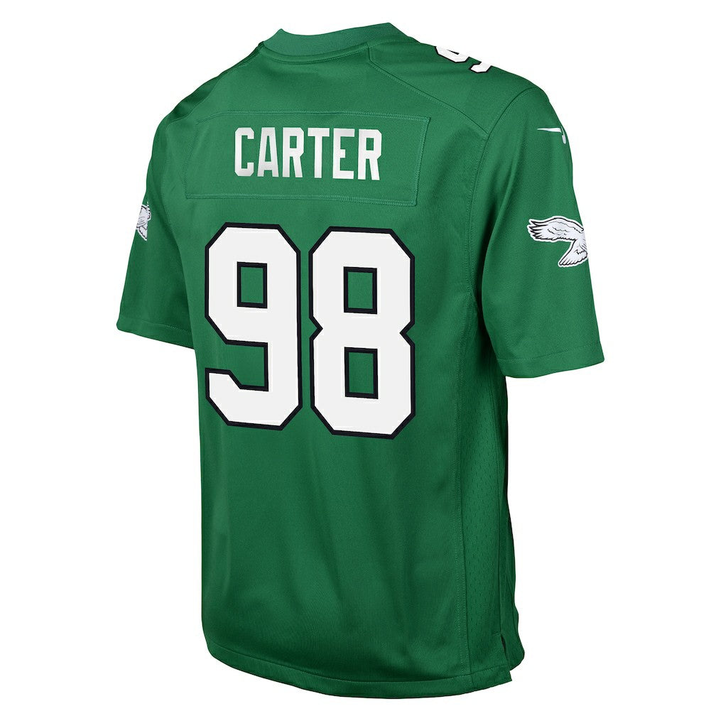 Nike Jalen Carter Philadelphia Eagles Youth Game Jersey Kelly Green
