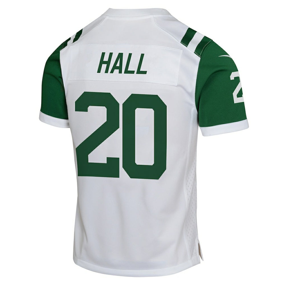 Nike Breece Hall New York Jets Youth Game Jersey White