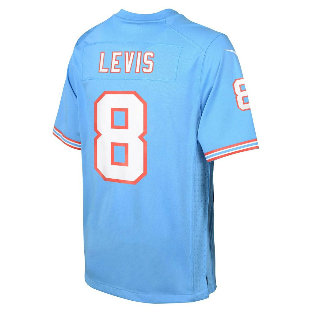 Nike Will Levis Tennessee Titans Youth Game Jersey Light Blue