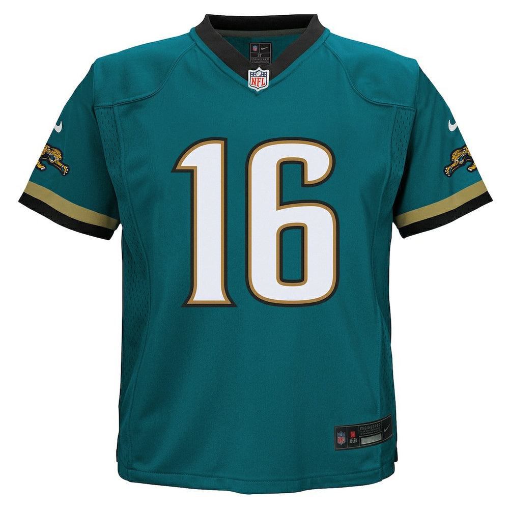 Nike Trevor Lawrence Jacksonville Jaguars Preschool Prowler Throwback Player Game Jersey Teal