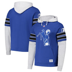 47 brand Indianapolis Colts '47 Throwback Double Header Blitz Cornerback Hoodie Royal