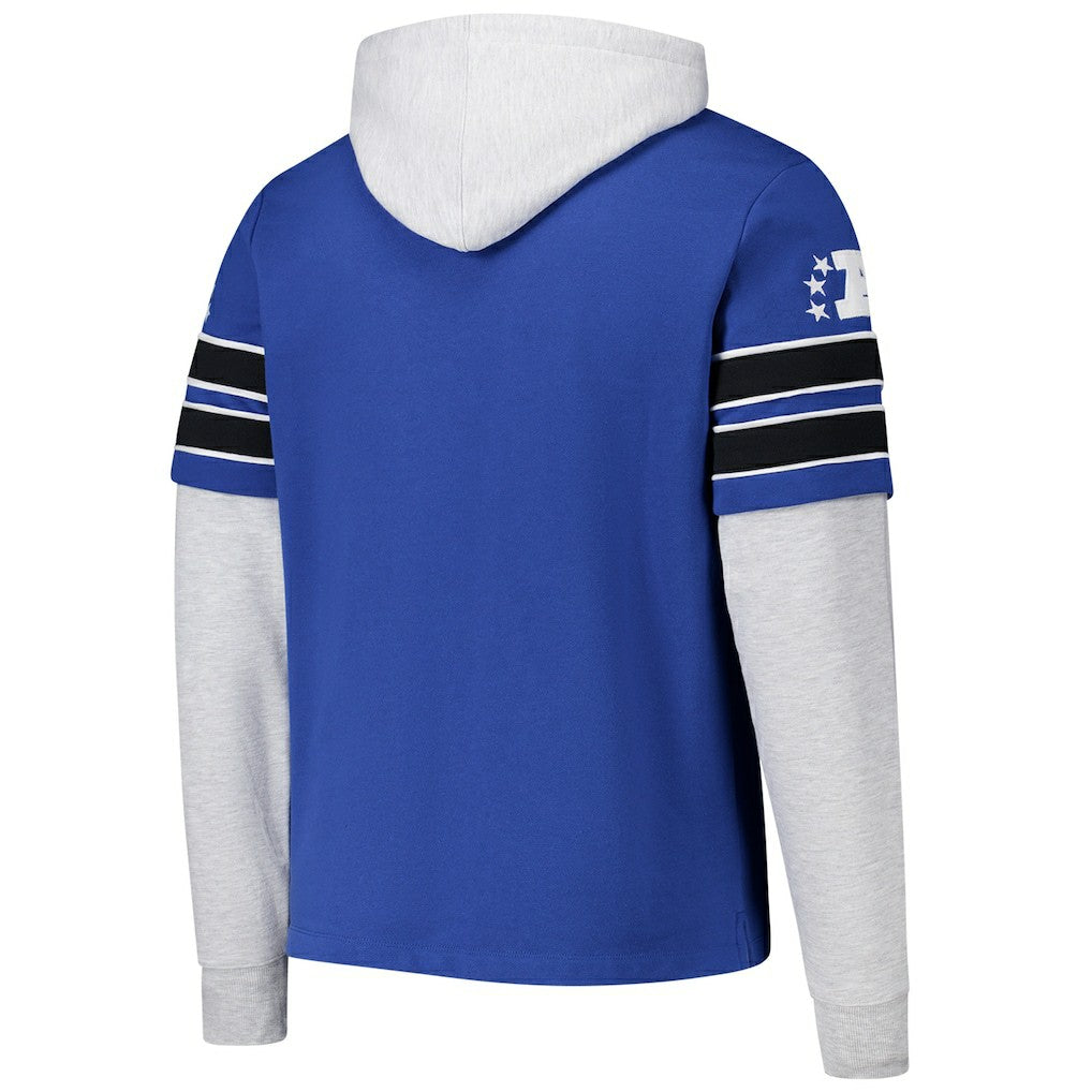 47 brand Indianapolis Colts '47 Throwback Double Header Blitz Cornerback Hoodie Royal