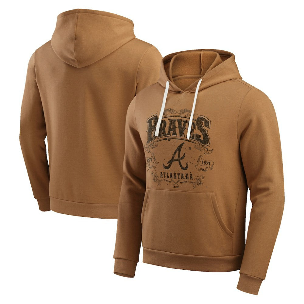 Atlanta Braves Darius Rucker Collection by Fanatics Camp Fleece Pullover Hoodie  - Tan - Fanatics Online