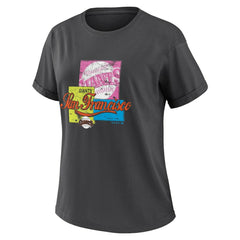 San Francisco Giants WEAR by Erin Andrews Women's Domestic Box Color Boyfriend T-Shirt - Charcoal - MLB on Sale