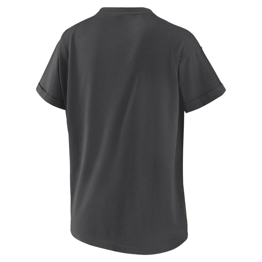 Detroit Tigers WEAR by Erin Andrews Women's Domestic Box Color Boyfriend T-Shirt - Charcoal - MLB Online