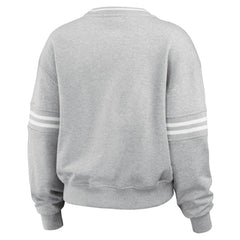 Houston Astros WEAR by Erin Andrews Women's Domestic Crest Pullover Sweatshirt - Heather Gray - MLB Discount