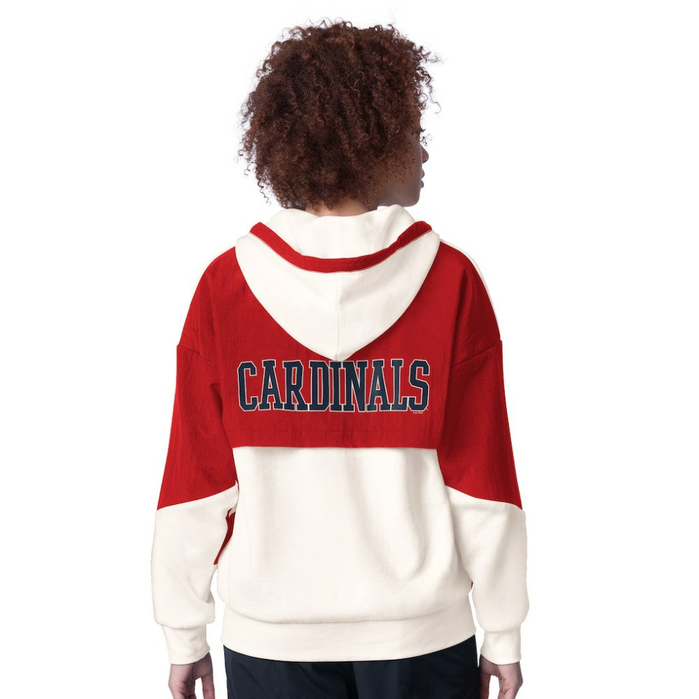 St. Louis Cardinals Starter Women's Scrimmage Full-Zip Hoodie - White - MLB Sale