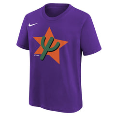 Phoenix Suns Youth 2025/26 City Edition Essential Logo T-Shirt Purple | Nike for sale