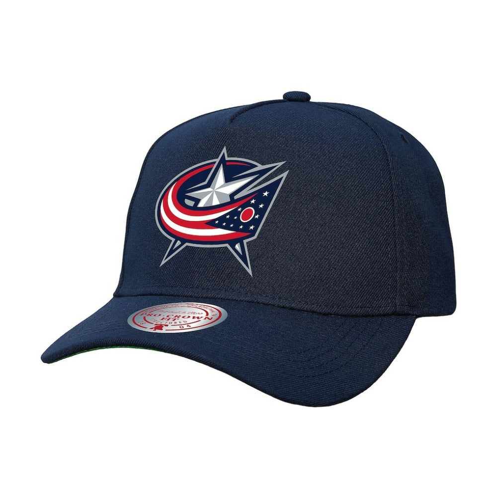 Columbus Blue Jackets Mitchell & Ness Core Team Ground Pro Adjustable Hat - Navy - NHL 201387178