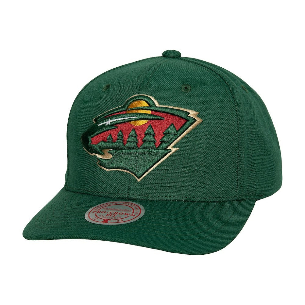 Minnesota Wild Mitchell & Ness Core Team Ground Pro Adjustable Hat - Green - NHL 201387182