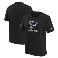 Nike Atlanta Falcons Youth 2024 NFL Crucial Catch T-Shirt Black