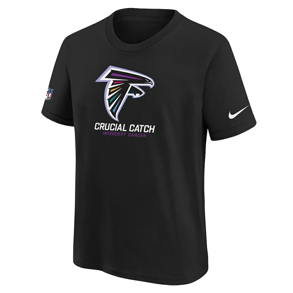 Nike Atlanta Falcons Youth 2024 NFL Crucial Catch T-Shirt Black