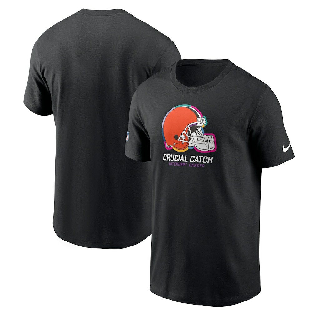 Nike Cleveland Browns Youth 2024 NFL Crucial Catch T-Shirt Black