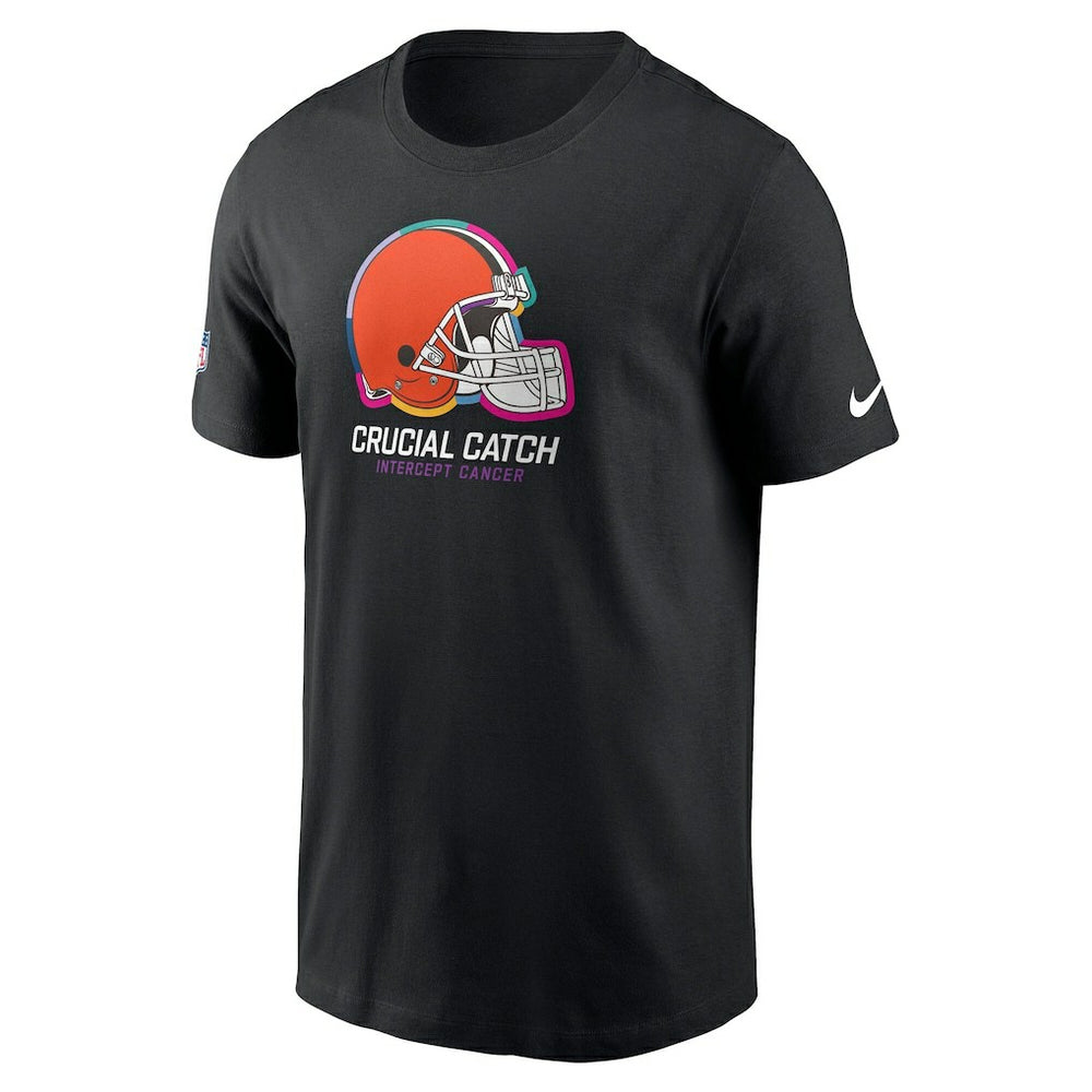 Nike Cleveland Browns Youth 2024 NFL Crucial Catch T-Shirt Black