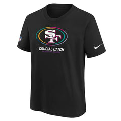 Nike San Francisco 49ers Youth 2024 NFL Crucial Catch T-Shirt Black