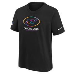 Nike New York Jets Youth 2024 NFL Crucial Catch T-Shirt Black