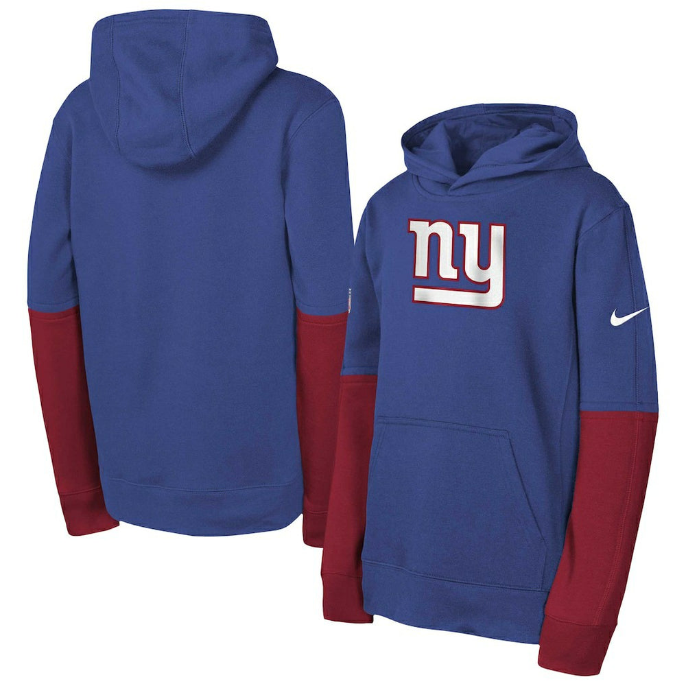 Nike New York Giants Youth Club Pullover Hoodie Royal