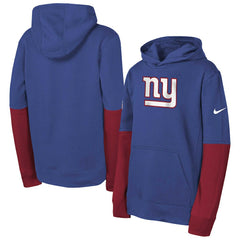 Nike New York Giants Youth Club Pullover Hoodie Royal