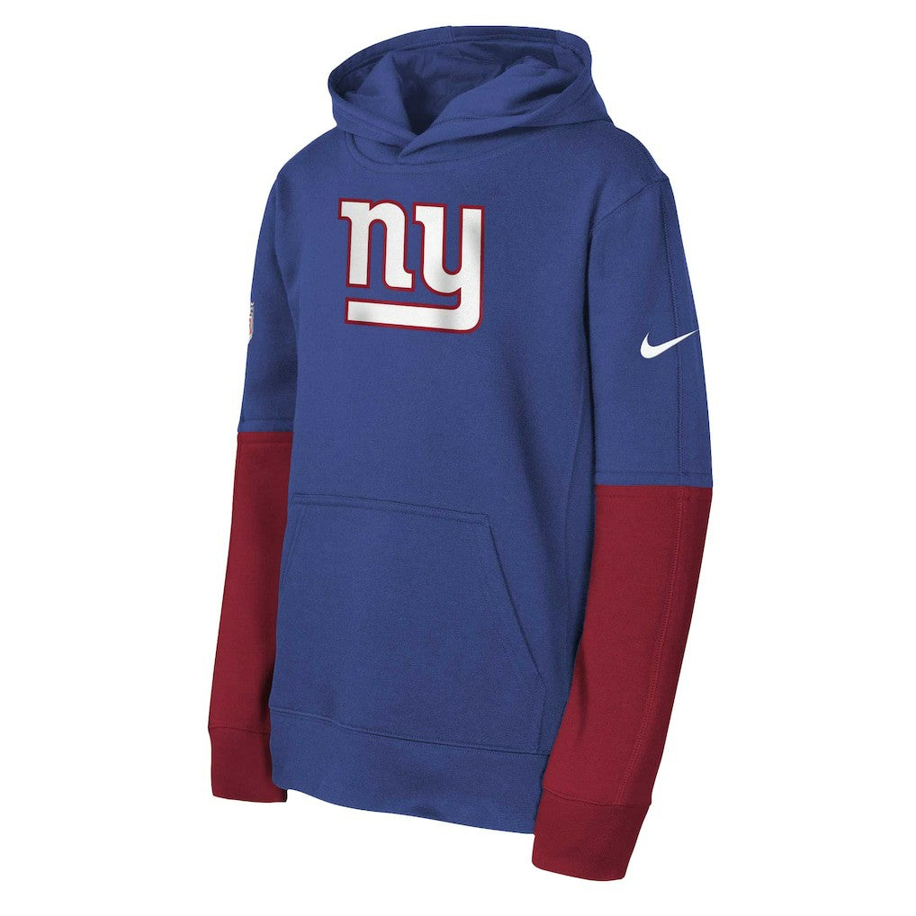 Nike New York Giants Youth Club Pullover Hoodie Royal