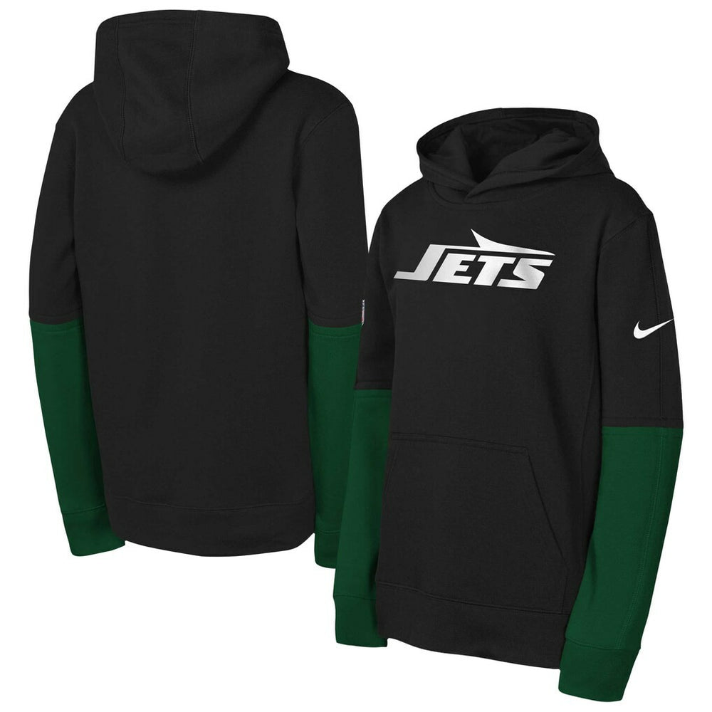 Nike New York Jets Youth Club Pullover Hoodie Black