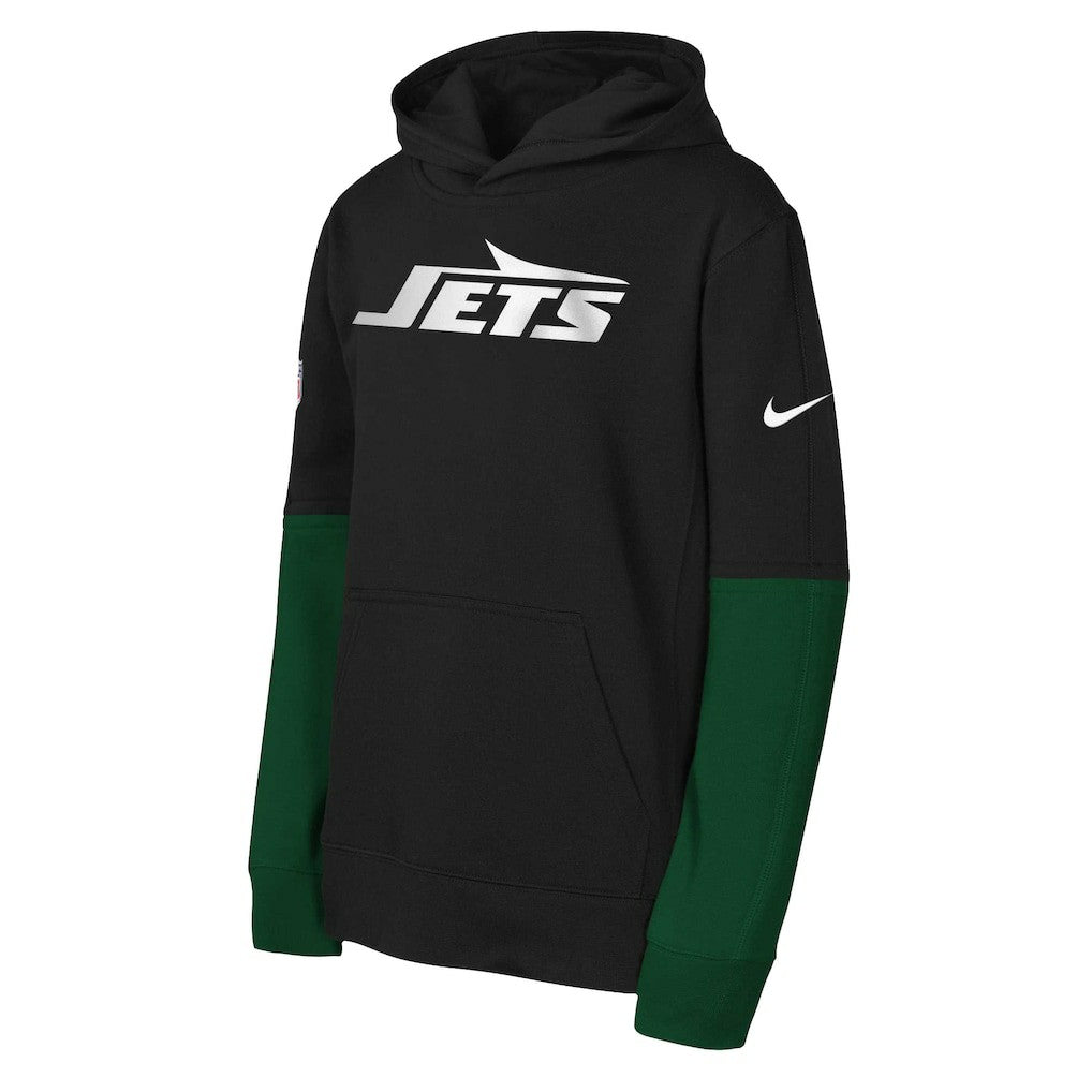 Nike New York Jets Youth Club Pullover Hoodie Black
