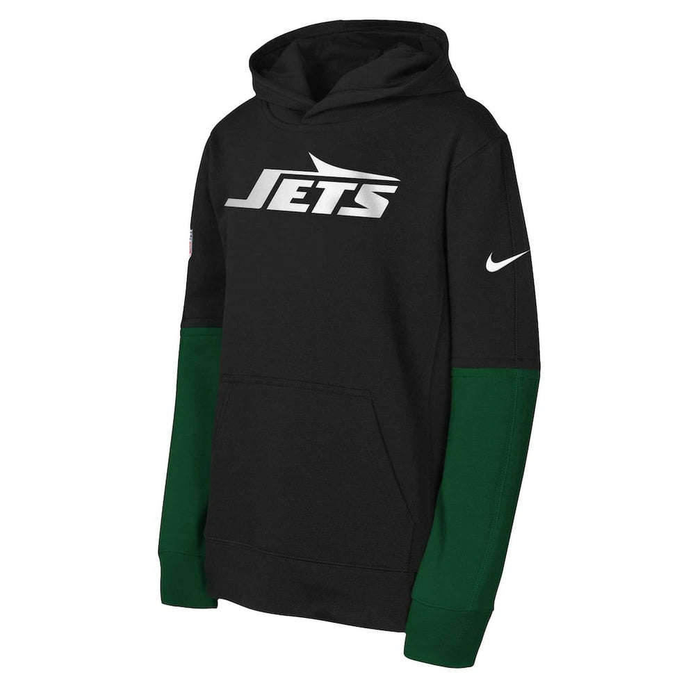 Nike New York Jets Youth Club Pullover Hoodie Black