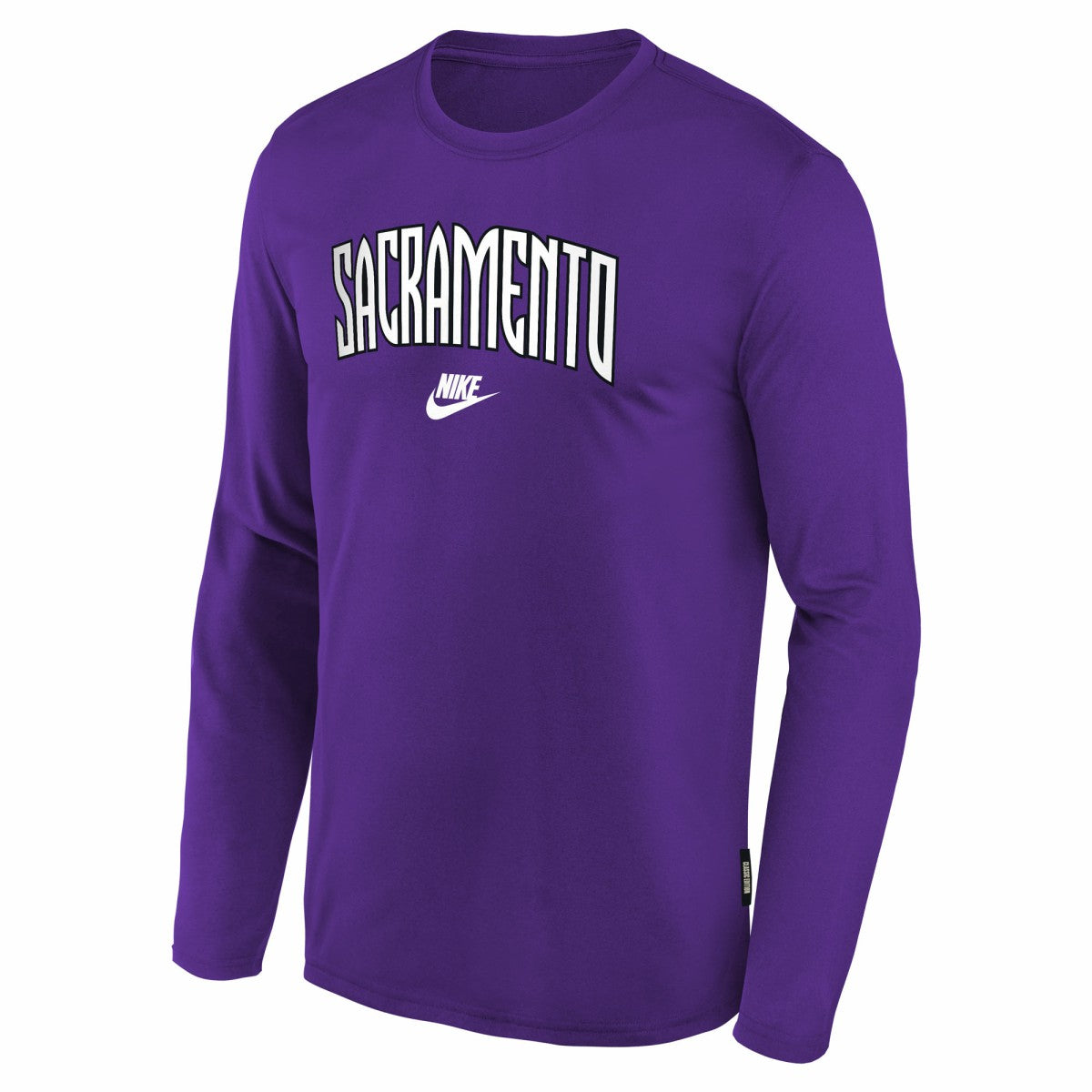 Sacramento Kings Youth Hardwood Classics Long Sleeve T-Shirt Purple | Nike Lifestyle