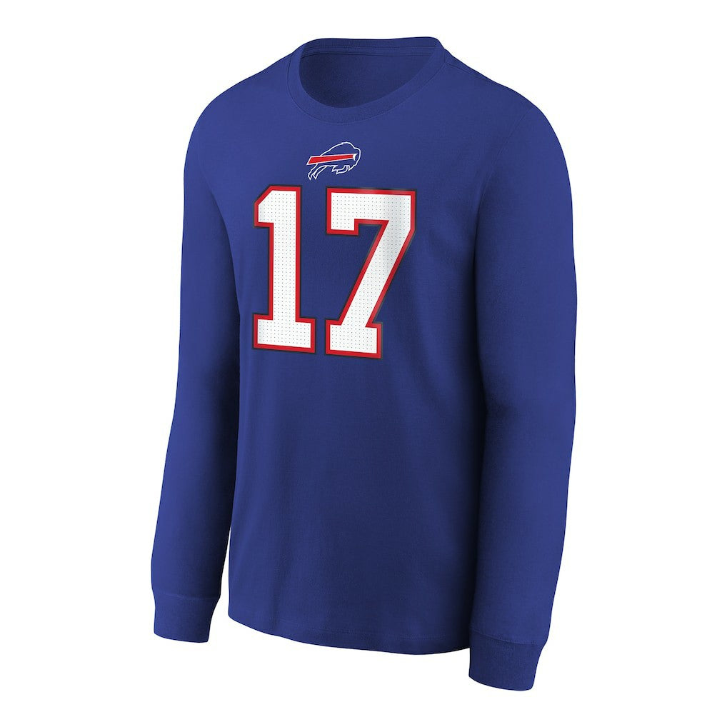 Nike Josh Allen Buffalo Bills Youth Player Name & Number Long Sleeve T-Shirt Royal