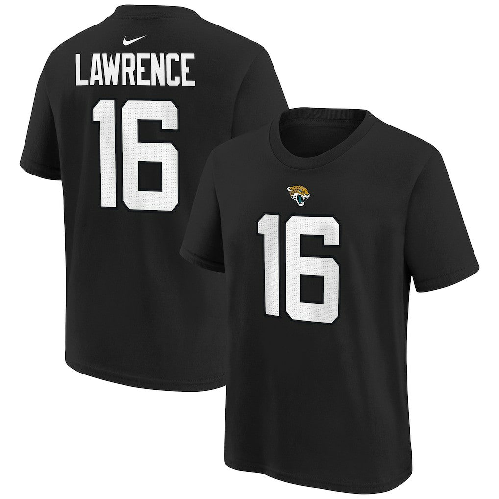 Nike Trevor Lawrence Jacksonville Jaguars Youth Player Name & Number T-Shirt Black